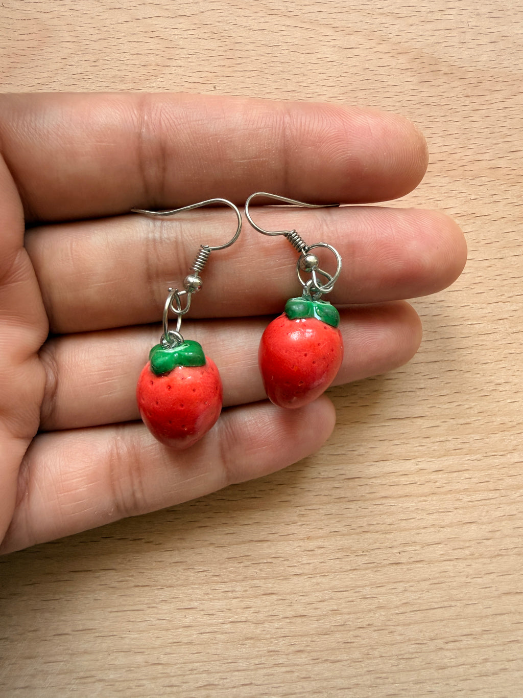 Cute strawberry earrings