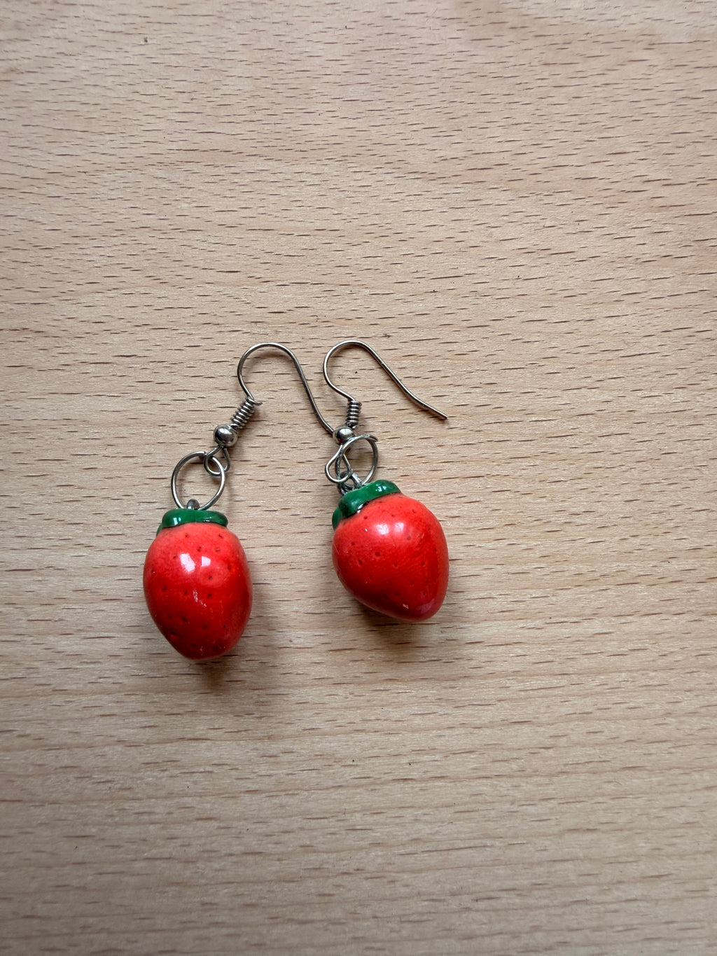 Cute strawberry earrings